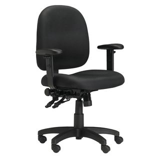 Mayline Task Series Office Chair (Black fabric/ black baseWeight capacity 250 poundsDimensions 35.5 inches high x 27.75 inches wide x 23 inches deepSeat height 18 21 inchesSeat dimensions 17.5 inches high x 19.75 inches wide x 18 inches deep Assembly 