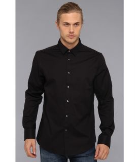 Ben Sherman Solid L/S Woven Shirt Mens Long Sleeve Button Up (Black)