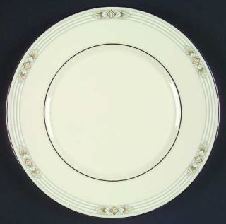 Lenox China Silver Springs Salad Plate, Fine China Dinnerware   Metropolitan Col