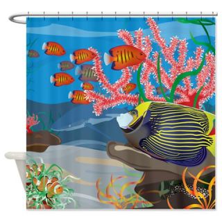 CafePress Aquarium reef square Shower Curtain Free Shipping! Use code FREECART at Checkout!