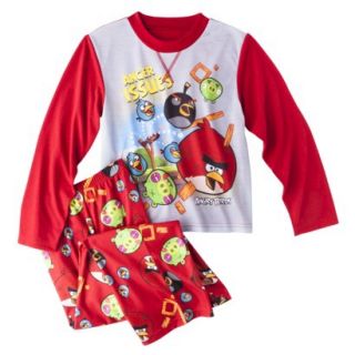 Angry Birds Boys 2 Piece Long Sleeve Pajama Set   Red XS