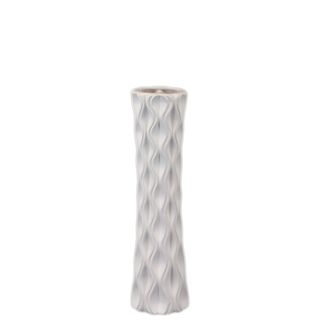 Ceramic White Vase (23 inches high x 6.5 inches wide x 6.5 inches deepUPC: 877101201373For decorative purposes onlyDoes not hold water CeramicSize: 23 inches high x 6.5 inches wide x 6.5 inches deepUPC: 877101201373For decorative purposes onlyDoes not hol
