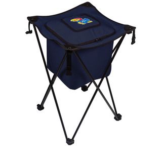 Picnic Time University Of Kansas Jayhawks Sidekick Portable Cooler (Navy/SlateMaterials: Polyester; PVC liner and drainage spout; steel frameDimensions Opened: 18.5 inches Long x 18.5 inches Wide x 27.8 inches HighDimensions Closed: 8 inches Long x 8 inch