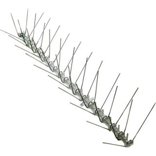 Bird X Stainless Steel Bird Spikes   10ft.L x 5in.W, Model# STS 10R