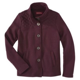 Merona Womens Single Breasted Fleece Coat  Purple XL