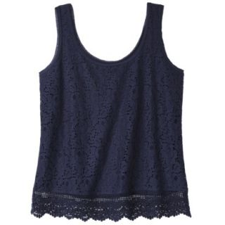 Mossimo Supply Co. Juniors Lace Tank   Oxford Blue XS(1)