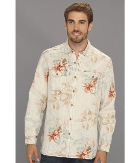 Tommy Bahama Island Modern Fit First Class Breezer L/S Shirt Mens Long Sleeve Button Up (Beige)