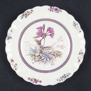 Spode Rosalie Bread & Butter Plate, Fine China Dinnerware   Chelsea Wicker,Red/Y