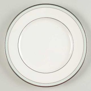 Noritake Willowmere Salad Plate, Fine China Dinnerware   Green Trellis Band,Plat