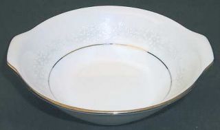 Noritake Cumberland Lugged Cereal Bowl, Fine China Dinnerware   White Flowers On