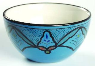Alfred & Sapota Turquoise Soup/Cereal Bowl, Fine China Dinnerware   Turquoise,Bl