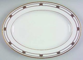 Gorham Triomphe 14 Oval Serving Platter, Fine China Dinnerware   Masterpiece Co