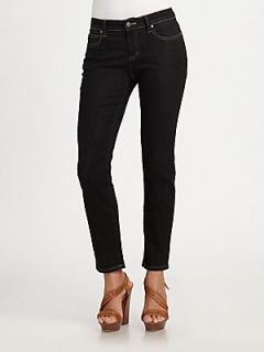Eileen Fisher Skinny Ankle Jeans   Vintage Black