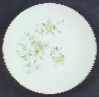 Noritake Ingrid Salad Plate, Fine China Dinnerware   Pale Yellow Flowers, Gray L