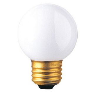 Bulbrite White G16.5 Medium Base Incandescent Light Bulb   16 pk.   BULB864