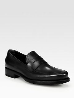 Tods Boston Gomma Leather Loafers : Tods Shoes