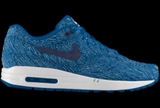 Nike Air Max 1 Premium iD Custom Kids Shoes (3.5y 6y)   Blue