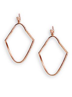 Gia Pavé Earrings   Rose Gold