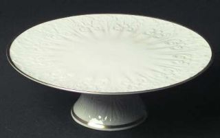 Lenox China Beaumont Collection Footed Cake Plate, Fine China Dinnerware   Giftw