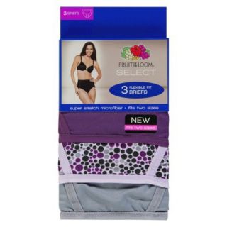 Fruit of the Loom SELECT Flexible Fit Brief 3 Pack   Assorted Colors M