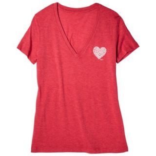 Juniors V Neck Brand Love T Shirt   XL