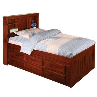 Merlot Twin Bookcase Bed