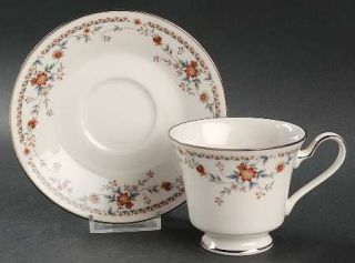 Noritake Adagio Footed Cup & Saucer Set, Fine China Dinnerware   Victorian Ii, F
