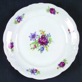 Walbrzych Meissen Flower (Raised Scroll) Bread & Butter Plate, Fine China Dinner