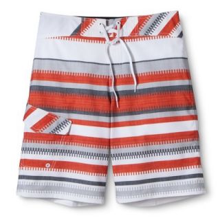 Mossimo Supply Co. Mens 11 Striped Hybrid Short   Ripe Red 34