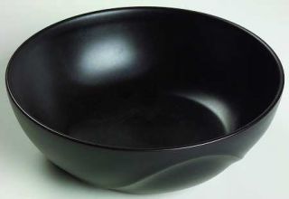 Dansk Origami Onyx 7 Individual Pasta Bowl, Fine China Dinnerware   Black, Embo