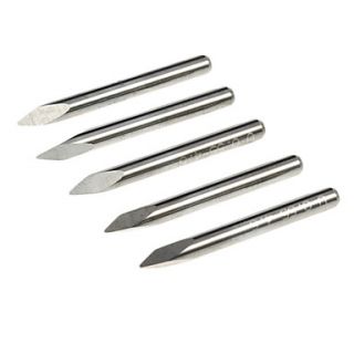 3.175mm Dia.,45 Angle,0.5mm Tip,3 Edge Engraving Bits for CNC Router Machine(5 pcs/lot)