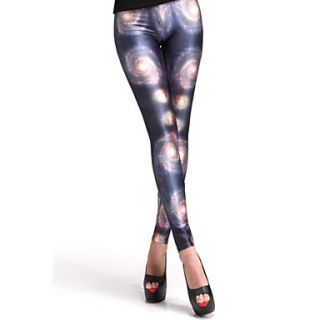 Elonbo Whirlpool Style Digital Painting Tight Women Leggings