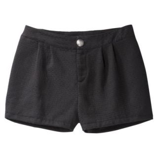 Xhilaration Juniors Jacquard Trouser Shorts   Black 1