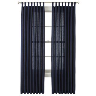 JCP Home Collection JCPenney Home Holden Tab Top Cotton Curtain Panel, Bold Navy