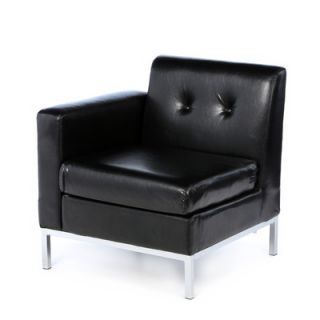 Castleton Home Left Facing Club Chair CX1123 Color: Black