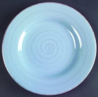 Tag Ltd Sonoma Blue Dinner Plate, Fine China Dinnerware   Ironstone,All Blue,Rus