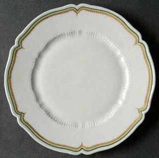 Haviland Centelle Bread & Butter Plate, Fine China Dinnerware   France, Green &