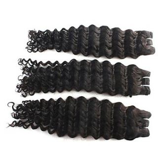 Mixed Lengths 18 20 22 Inch Beautiful Indian Deep Wave Weft 100% Unprocessed Remy Human Hair Extensions