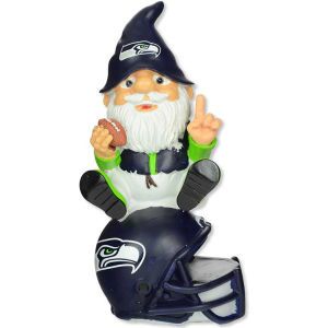 Seattle Seahawks Forever Collectibles Gnome Sitting on Logo
