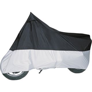 Classic Accessories Motorcycle Cover   For Up To 1100cc, Black/Silver, Model 65 