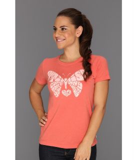 Life is good Sunny On The Inside Creamy Tee Womens Clothing (Pink)