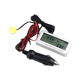 Blue Light Car Digital Thermometer Temperature Meter