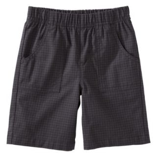 Circo Infant Toddler Boys Checked Chino Short   Charcoal 12 M
