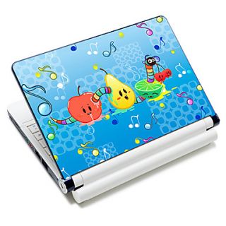 Worms Fruits Pattern Laptop Notebook Cover Protective Skin Sticker For 10/15 Laptop 18312