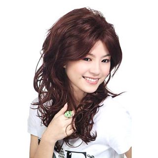 Capless Long Synthetic Golden Brown Curly Hair Wig
