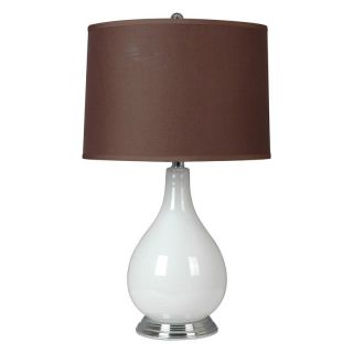 Crestview Collection 16 in. Glass and Nickel Table Lamp Multicolor   CVABS465