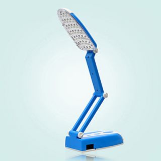 2.5W Rechargeable Blue Led Desk Lamp Eye Protection Lamp With 2 Modes