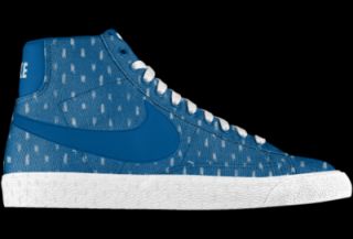 Nike Blazer Mid iD Custom Kids Shoes (3.5y 6y)   Blue