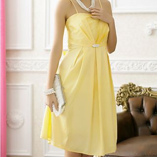 Womens Basic Strap Solid Color Midi Dress