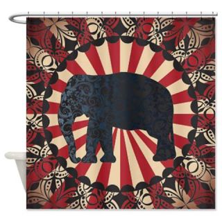  Decorative Elephant Pattern Shower Curtain  Use code FREECART at Checkout